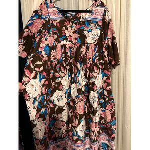 Only Necessities Women’s 5X Muumuu Dress 31” Pit to Pit 47” Length Caftan